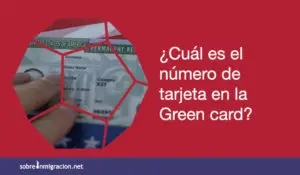 cual es el numero de tarjeta en la green card