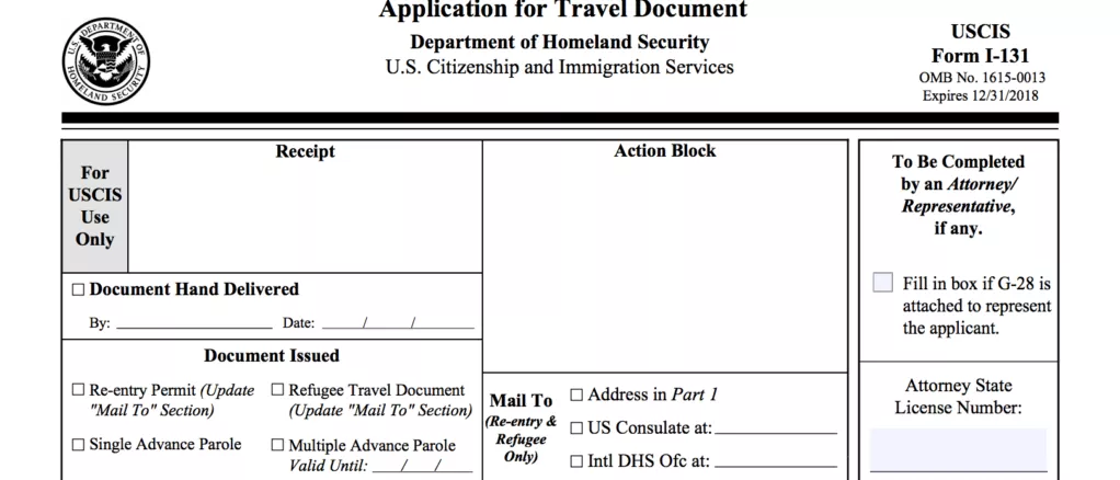 como solicitar un permiso de reingreso a los Estados Unidos